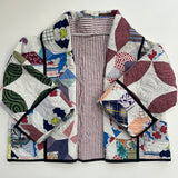 Quilt coat jacket , "confetti " OOAK