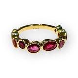 Pink sapphire 14k ring