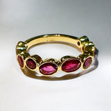 Pink sapphire 14k ring