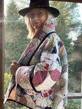 Quilt coat jacket , "confetti " OOAK