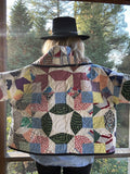 Quilt coat jacket , "confetti " OOAK