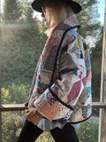 Quilt coat jacket , "confetti " OOAK