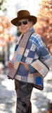 Quilt coat jacket , "farm to table" OOAK