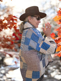 Quilt coat jacket , "farm to table" OOAK