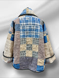 Quilt coat jacket , "farm to table" OOAK