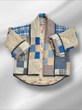 Quilt coat jacket , "farm to table" OOAK