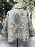 Custom Quilt coat jacket "grandma's ooak