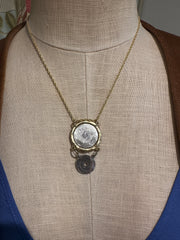 Double Coin necklace gold chain