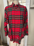 Flannel  “Shacket” red plaid