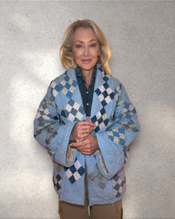 Quilt jacket “the blues- 9 patch”