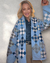 Quilt jacket “the blues- 9 patch”