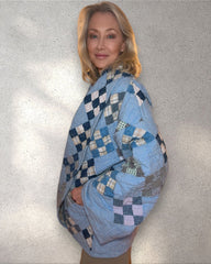 Quilt jacket “the blues- 9 patch”