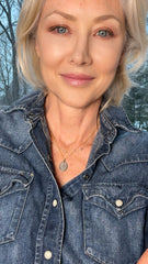 Aurora diamond oval pendant