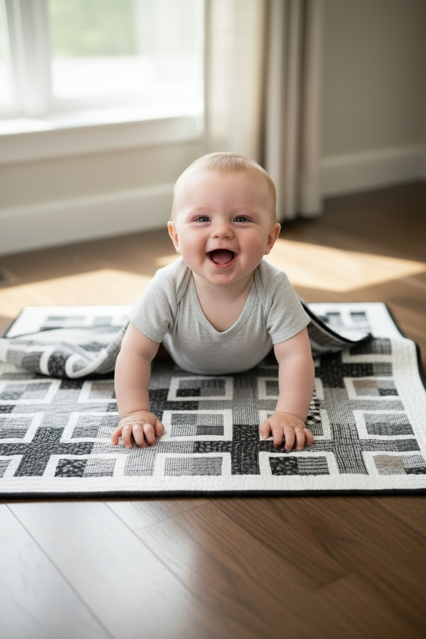 Quilt Baby ,black and white