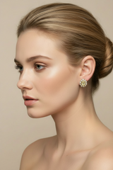 Royal 4 ctw Diamond cluster post earrings