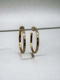 18k Diamond hoop earrings