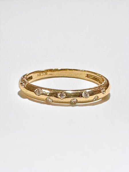 Scattered Diamond Stacking Ring- 6.5