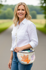 Crossbody bag- flower basket