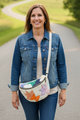 Crossbody bag- flower basket