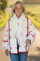 Quilt Jacket  “picnic kisses “