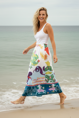 Painted magical skirt s-m