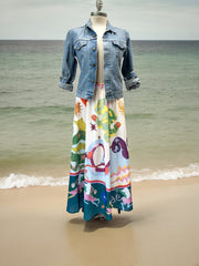 Painted magical skirt s-m