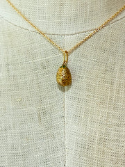 “New birth” egg drop necklace