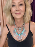 Turquoise statement necklace