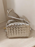 Little woven leather shoulder bag