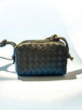 Little woven leather shoulder bag