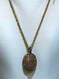 NEW SHAPE! Medium diamond oval Pendant necklace