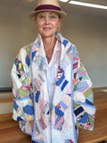 Quilt coat jacket "county fair" OOAK