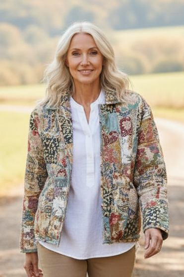 Quilt Market Jacket  "Indian summer "CUSTOM