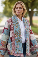 Quilt Jacket  “ prairie patch”  OSFM