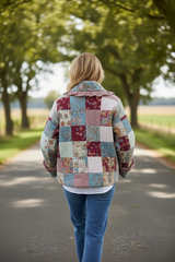 Quilt Jacket  “ prairie patch”  OSFM