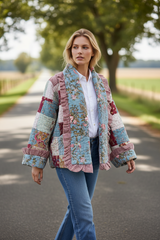 Quilt Jacket  “ prairie patch”  OSFM
