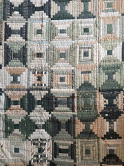 Quilt Jacket  “Evergreen Log Cabin ” OSFM -up to 2X