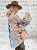 Quilt coat jacket " At the Log Cabin"