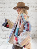 Quilt coat jacket " At the Log Cabin"