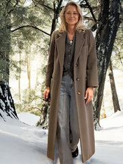 Cashmere blend wool over coat