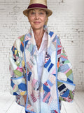 Quilt coat jacket "county fair" OOAK