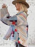 Quilt coat jacket " At the Log Cabin"