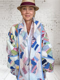 Quilt coat jacket "county fair" OOAK