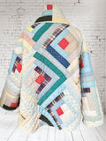 Quilt coat jacket " At the Log Cabin"