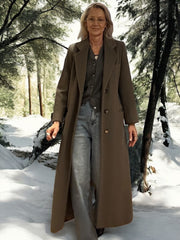 Cashmere blend wool over coat