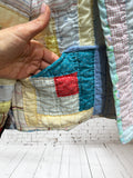 Quilt coat jacket " At the Log Cabin"