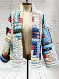 Quilt coat jacket " At the Log Cabin"