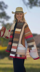 Quilt Jacket  “ log cabin grande” OSFM - 3X and/or tall.