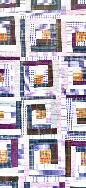 SOLD Quilt Around the campfire, purples