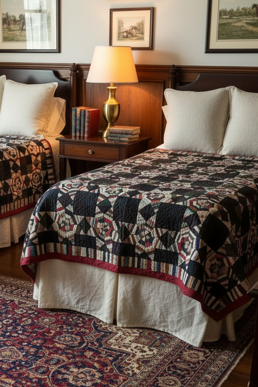 Vintage Twin set quilts  STAR